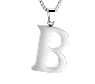 Letter Cremation Necklace