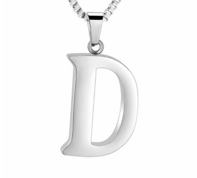 Letter Cremation Necklace