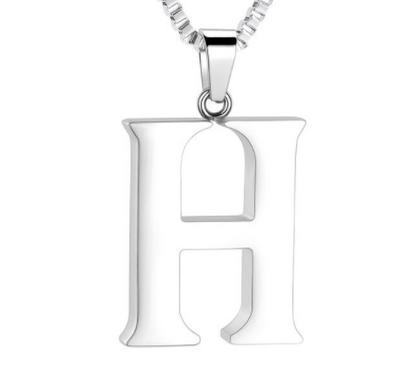 Letter Cremation Necklace