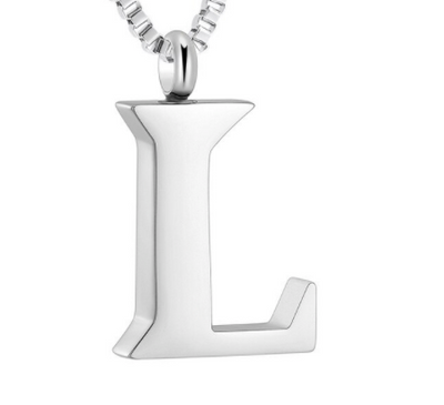 Letter Cremation Necklace