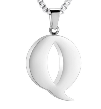 Letter Cremation Necklace