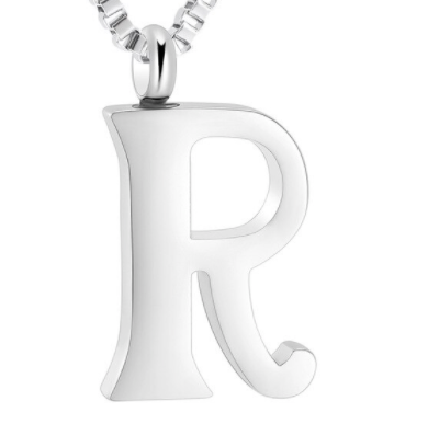 Letter Cremation Necklace