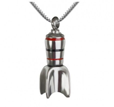 Final Frontier Cremation Urn Necklace