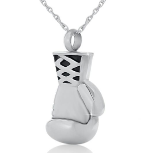 Boxing Stainless Steel Cremation Necklace