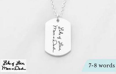 Engraved Dog Tag Necklace