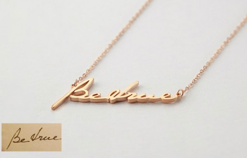 Personalized Handwriting Necklace
