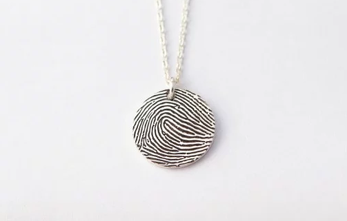 Perfect Circle Thumbprint Necklace