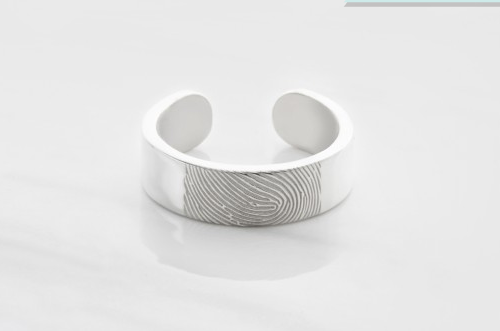 Adjustable Fingerprint Ring