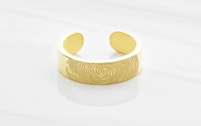 Adjustable Fingerprint Ring