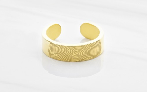 Adjustable Fingerprint Ring