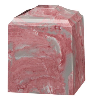 Mauve Cultured Marble Cremation Urn