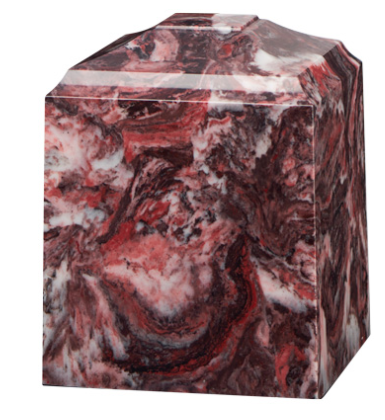 Fire Rock Cultured Marble Cremation Urn