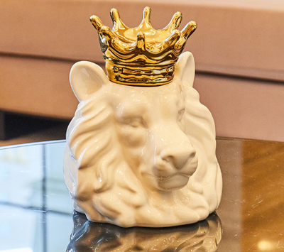 Lion King Ceramic Cremation Urn