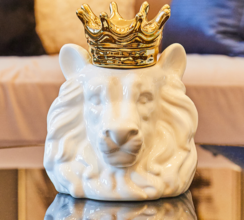 Lion King Ceramic Cremation Urn