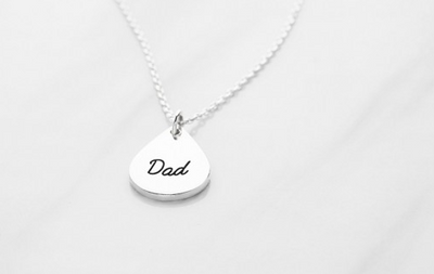 Teardrop Fingerprint Necklace