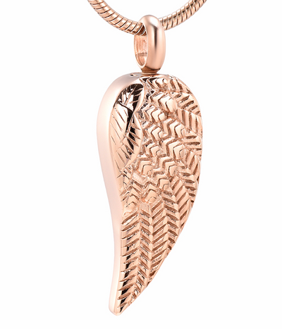 Blessed Angel Wing Cremation Necklace