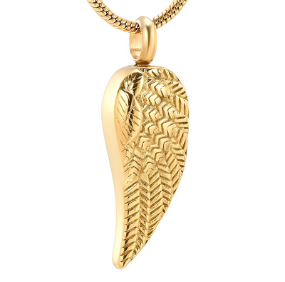 Blessed Angel Wing Cremation Necklace