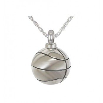 Basketball Stainless Steel Cremation Necklace
