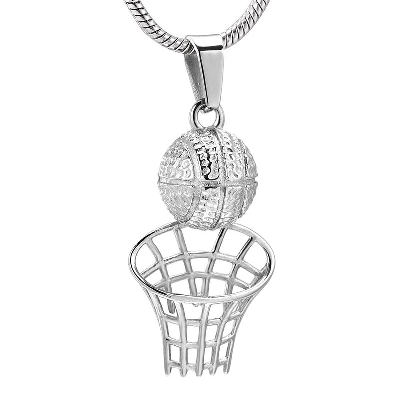 Basketball Cremation Urn Necklace