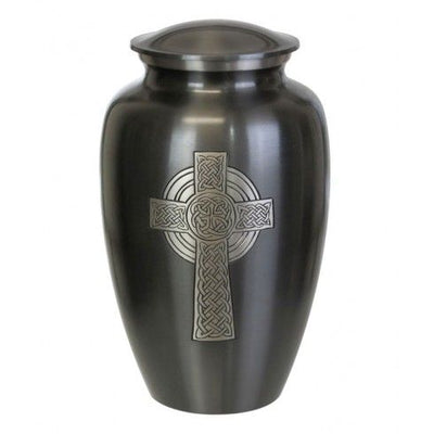 Simple Cross Celtic Urn