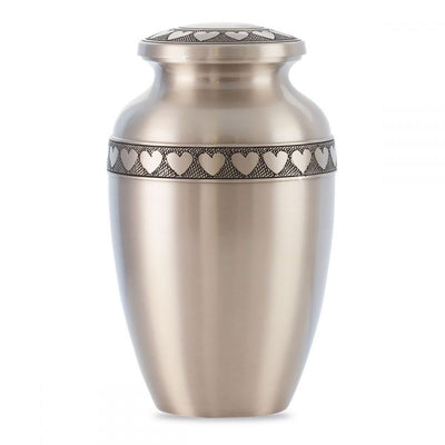 Heart's Ring Pewter Urn