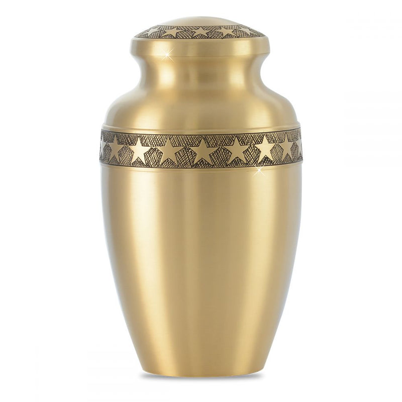 Star Bright Brass Urn