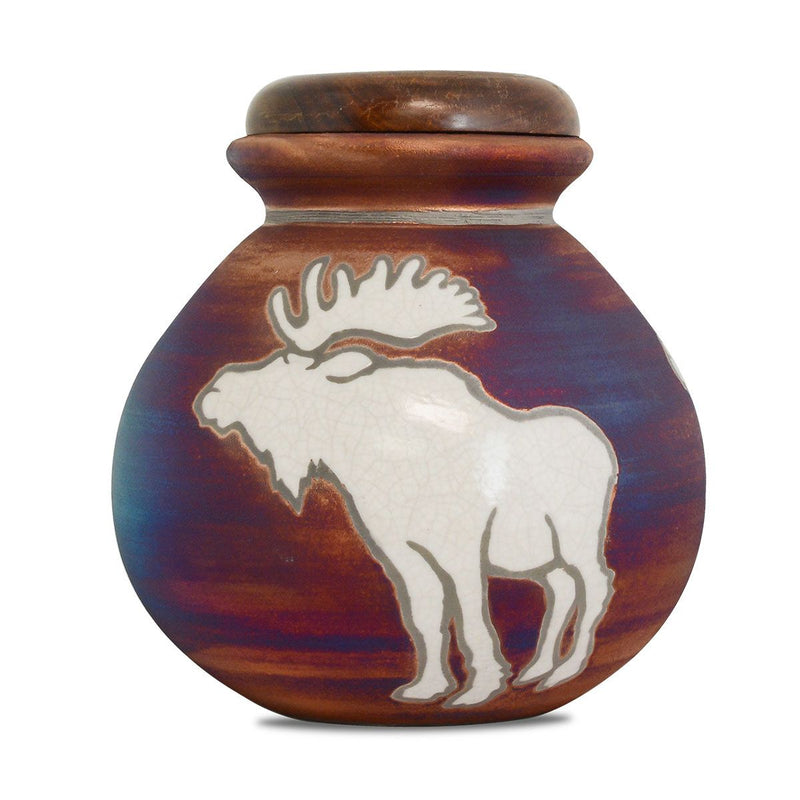 Great Alaskan Moose Raku Urn