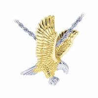 Sterling Silver Eagle Urn Necklace