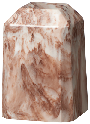 Cafe Keepsake Square Cultured Marble Urn