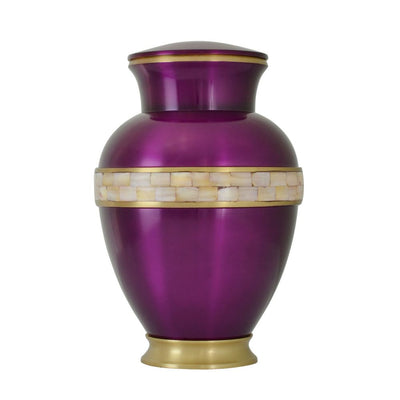 Purple Mother of Pearl Urn