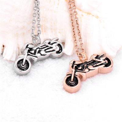 Sport Motorcycle Cremation Necklace