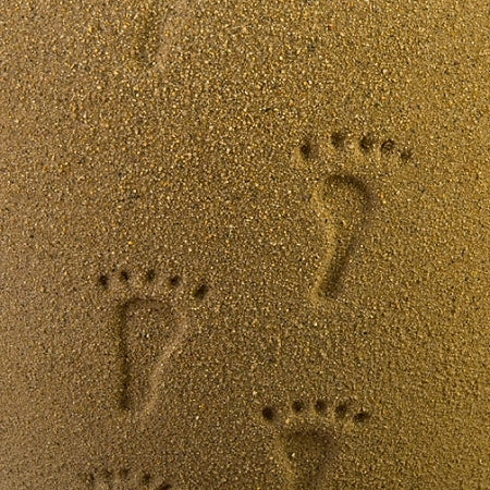 Footprints In The Sand Cremation Urn