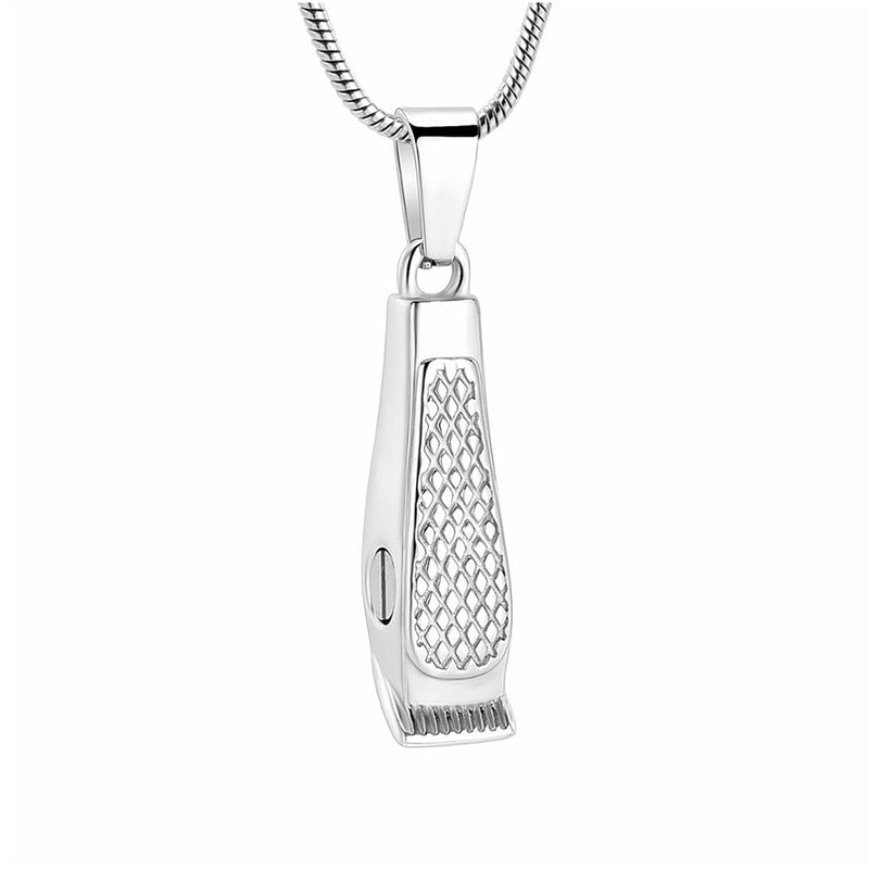 Hair Clipper Cremation Necklace