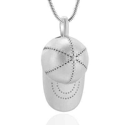 Baseball Cap Cremation Urn Necklace