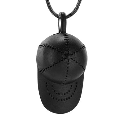 Baseball Cap Cremation Urn Necklace