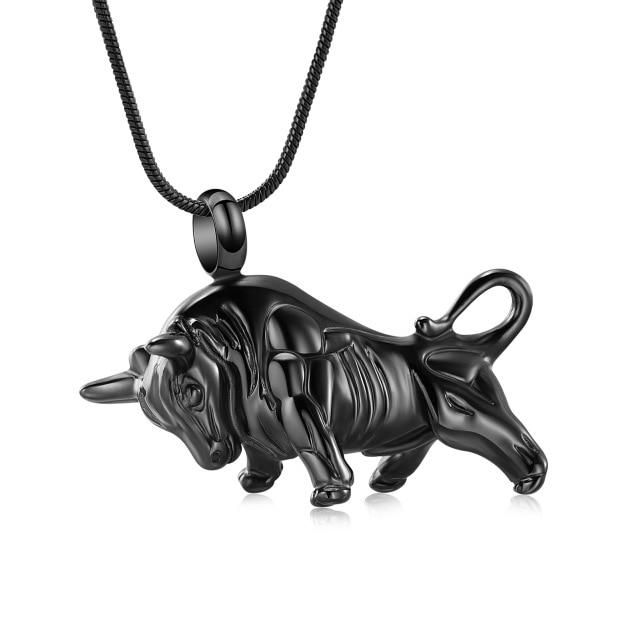 Raging Bull Cremation Urn Necklace