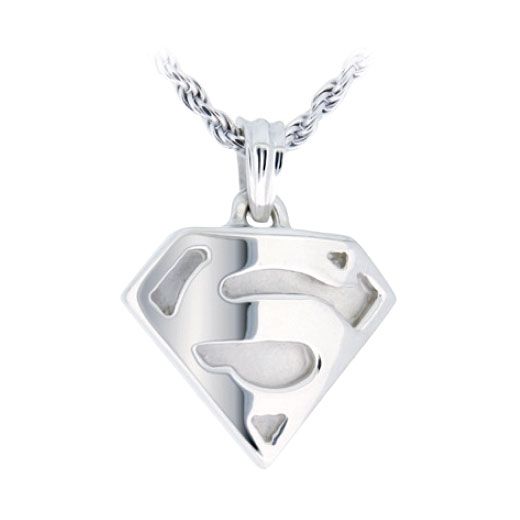 Superman Cremation Necklace