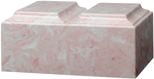 Pink Companion Tuscany Cultured Marble Cremation Urn